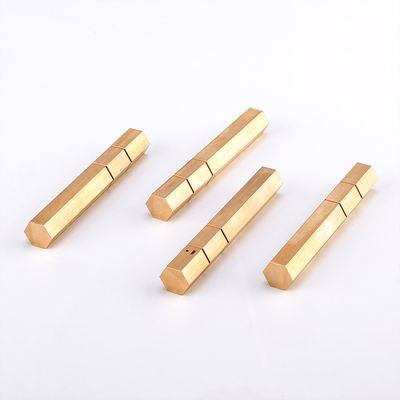 Aluminum 6063-T6 Custom Brass Turning Parts 950mm Hexagonal Aluminum Extrusion