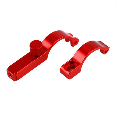 Aluminum Alloy Precision CNC Machining Parts Anodized Brass Red Copper OEM Turning Milling Service Bicycle Seat Post Clamp