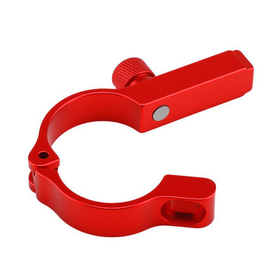 Aluminum Alloy Precision CNC Machining Parts Anodized Brass Red Copper OEM Turning Milling Service Bicycle Seat Post Clamp