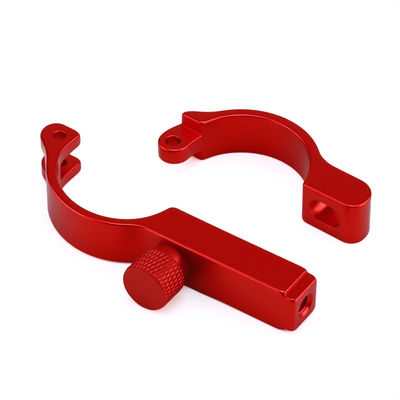 Aluminum Alloy Precision CNC Machining Parts Anodized Brass Red Copper OEM Turning Milling Service Bicycle Seat Post Clamp