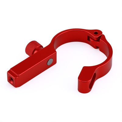 Aluminum Alloy Precision CNC Machining Parts Anodized Brass Red Copper OEM Turning Milling Service Bicycle Seat Post Clamp