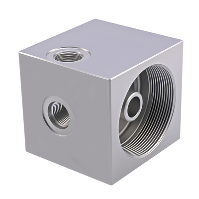 Custom CNC Steel Hydraulic Manifold Solutions High Strength Blocks for Excavators and Construction Vehicles