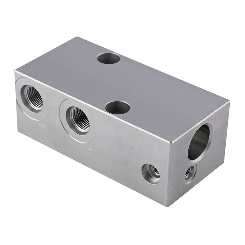 60L/min Hydraulic Valve Block CNC Turning Miling Aluminum Processing Service