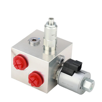 Aluminium-Hydraulikventil-Block-Solenoidventil 12V CNC-Verarbeitung
