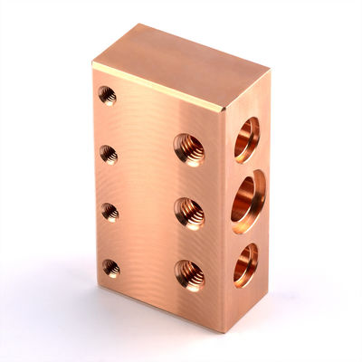 Verarbeitung von Messing-Hydraulikventilblöcken CNC-Fräsen von Edelstahl-Hydraulikblöcken