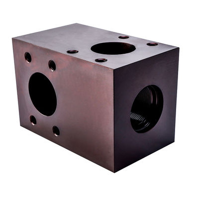 CNC-bearbeitetes Aluminium-Guss-Eisen-Hydraulisches Gelenkventil-Block-Flussregelventil